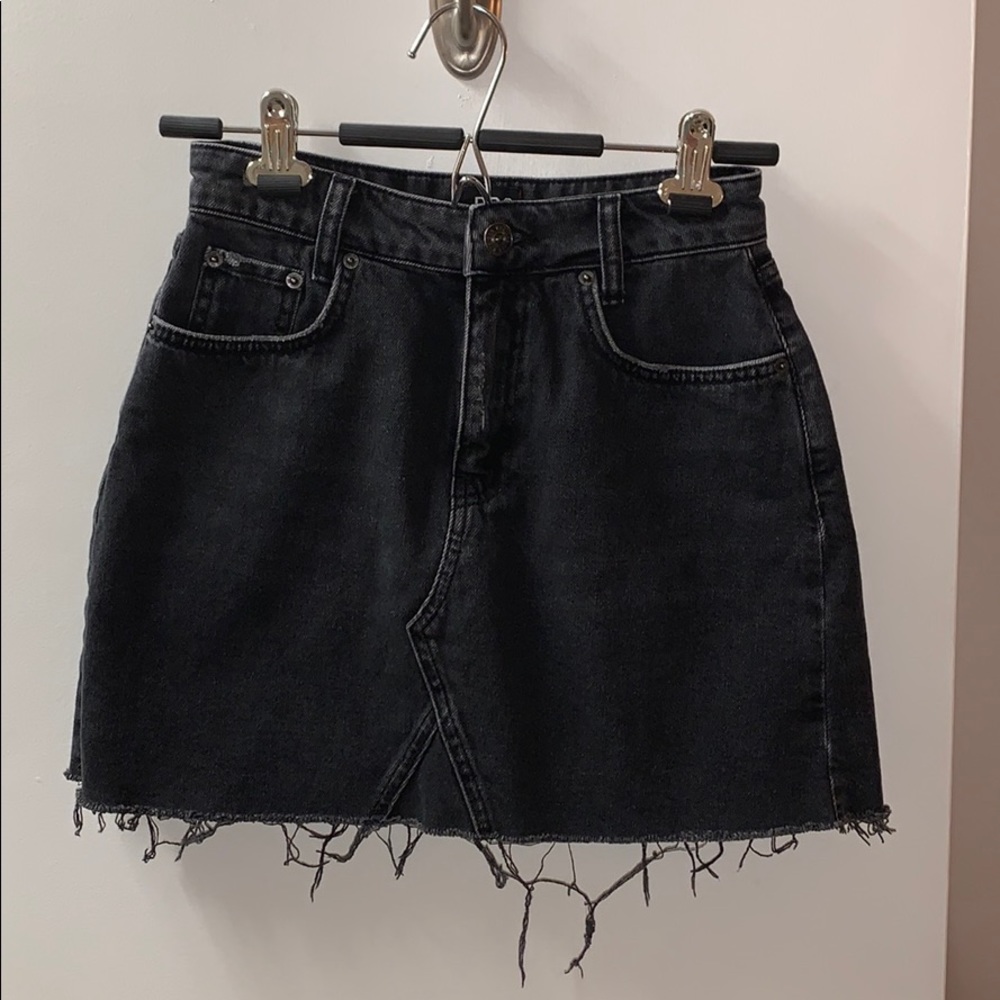 BDG Black Denim Skirt
